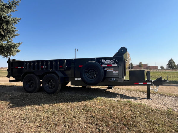 16ft Global Dump trailer